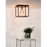 Plafon Loft Arthur czarny 25x25cm | Lucide - Kup teraz!