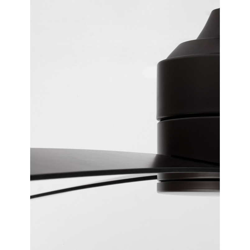 Lampa sufitowa Wind LED - czarny/orzech | Decolab24