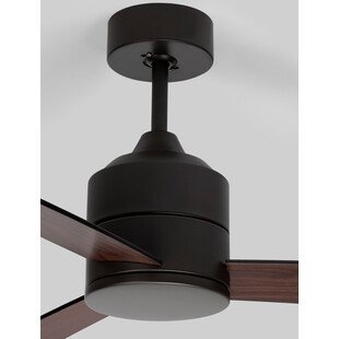Lampa sufitowa Wind LED - czarny/orzech | Decolab24