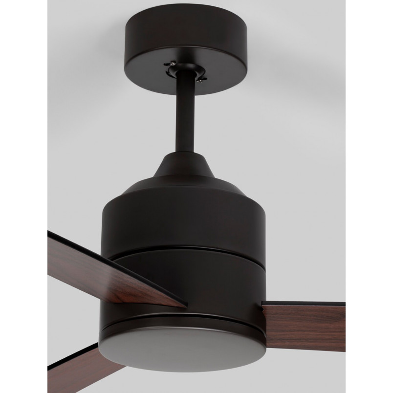 Lampa sufitowa Wind LED - czarny/orzech | Decolab24