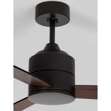 Lampa sufitowa Wind LED - czarny/orzech | Decolab24