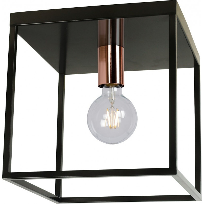 Plafon Loft Arthur czarny 25x25cm | Lucide - Kup teraz!