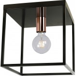 Plafon Loft Arthur czarny 25x25cm | Lucide - Kup teraz!