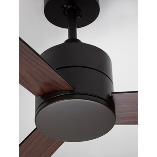 Lampa sufitowa Wind LED - czarny/orzech | Decolab24