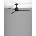 Lampa sufitowa Wind LED - czarny/orzech | Decolab24