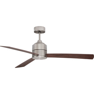 Lampa sufitowa wiatrak Wind LED 137,1cm stal / orzech