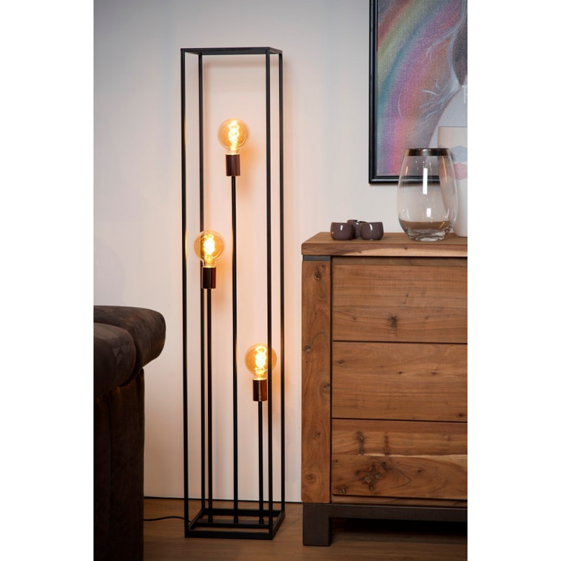 Lampa Podłogowa Loft Czarna Lucide - Arhtur | Kup Teraz