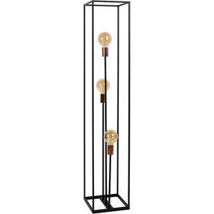 Lampa połogowa druciana loft Arhtur czarna Lucide