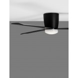 Lampa Sufitowa Wiatrak Run LED Czarna | Decolab24