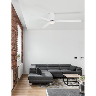 Lampa sufitowa z wiatrakiem LED - Skandynawski design | Decolab24