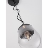 Lampa wisząca zewnętrzna Goog | Szara, Przezroczysta - Decolab24