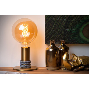 Lampa stołowa retro Marit - złoty mosiądz Lucide | Kup teraz