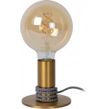 Lampa stołowa retro Marit - złoty mosiądz Lucide | Kup teraz