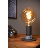 Lampa stołowa retro Marit czarna | Lucide - Sklep z lampami