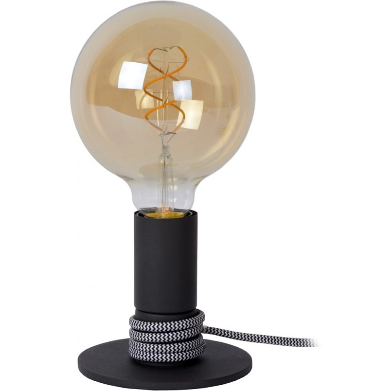 Lampa stołowa retro Marit czarna | Lucide - Sklep z lampami