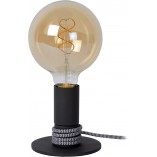Lampa stołowa retro Marit czarna | Lucide - Sklep z lampami