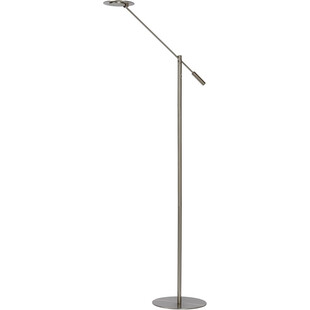 Lampa podłogowa z ruchomym ramieniem Anselmo LED satynowy chrom Lucide