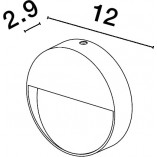 Kinkiet elewacyjny LED antracyt | Decolab24