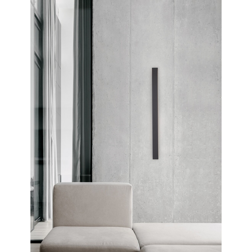 Kinkiet LED Simple 80cm czarny - Nowoczesne oświetlenie