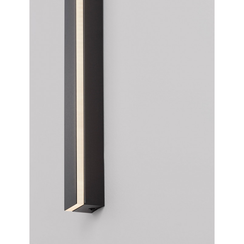Kinkiet LED Simple 80cm czarny - Nowoczesne oświetlenie