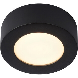 Plafon łazienkowy okrągły Brice LED 11,7cm czarny Lucide