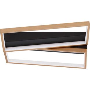 Plafon nowoczesny glamour Zeo 43,2cm LED czarny / mosiądz