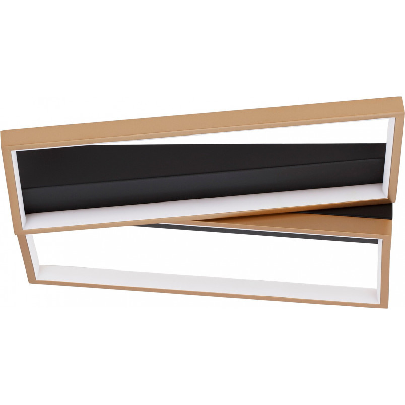 Plafon LED Glamour Zeo | Czarny i Mosiądz - Decolab24