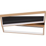 Plafon LED Glamour Zeo | Czarny i Mosiądz - Decolab24