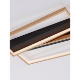 Plafon LED Glamour Zeo | Czarny i Mosiądz - Decolab24