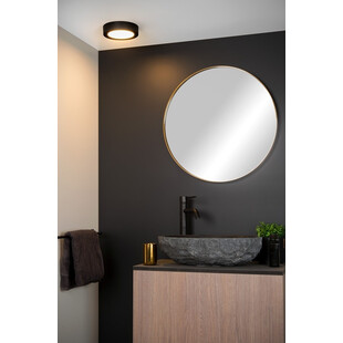 Plafon łazienkowy okrągły Brice LED 18cm czarny Lucide