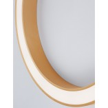 Plafon okrągły glamour Lendon LED 80cm mosiężny