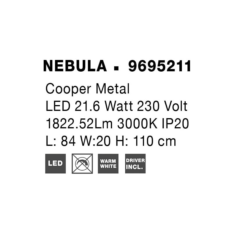 Lampa wisząca Embla LED złota | Nowoczesny design | Decolab24