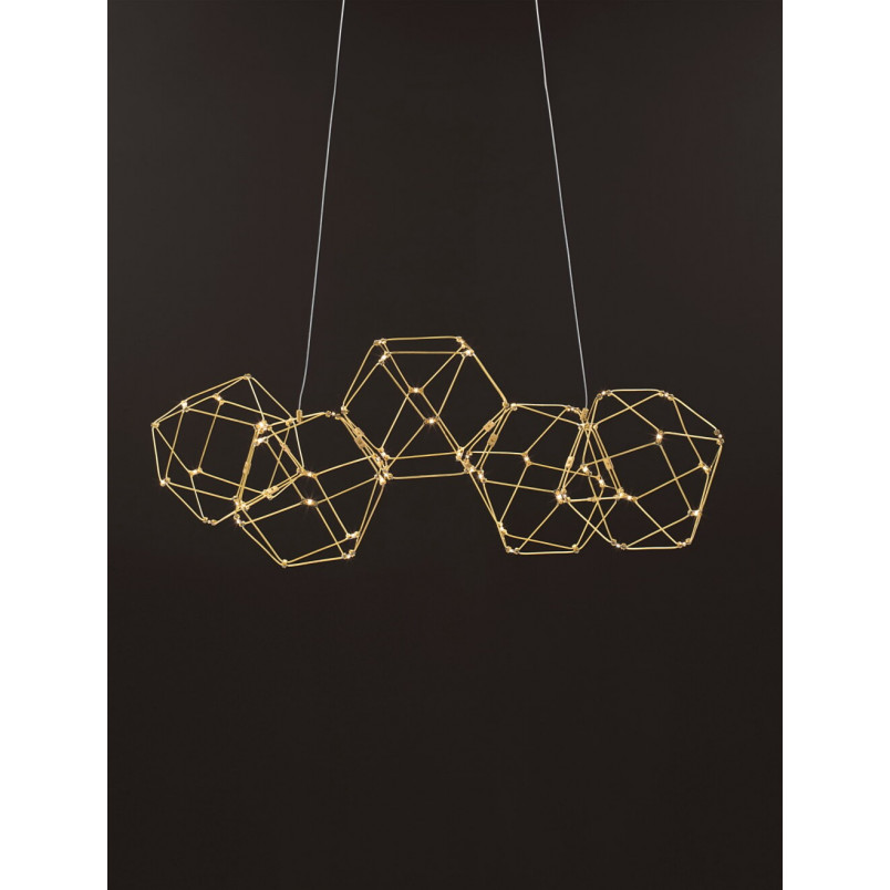 Lampa wisząca Embla LED złota | Nowoczesny design | Decolab24