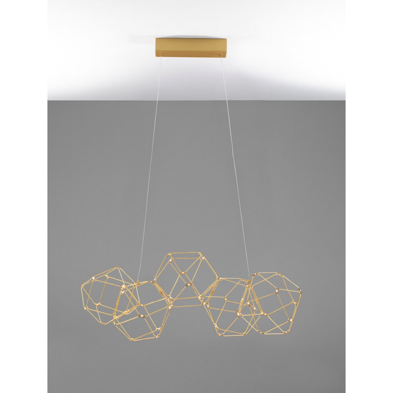 Lampa wisząca Embla LED złota | Nowoczesny design | Decolab24