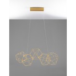 Lampa wisząca Embla LED złota | Nowoczesny design | Decolab24