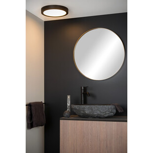 Plafon łazienkowy LED Brice | Czarny, 30cm | Lucide