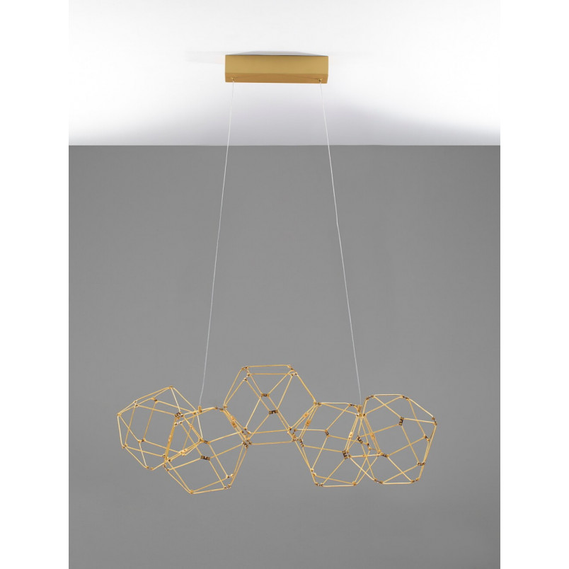 Lampa wisząca Embla LED złota | Nowoczesny design | Decolab24