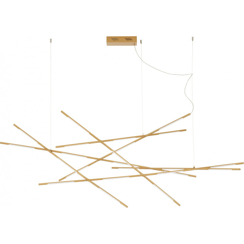 Lampa Wisząca Strise LED Mosiężna | Nowoczesny Design