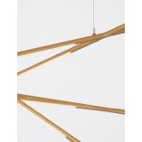 Lampa Wisząca Strise LED Mosiężna | Nowoczesny Design
