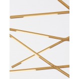 Lampa Wisząca Strise LED Mosiężna | Nowoczesny Design