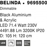 Lampa Wisząca Glamour Alice LED - Kule Szklane | Decolab24