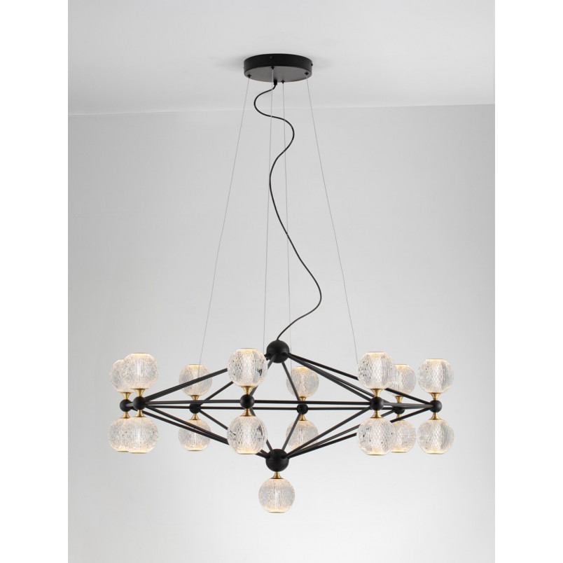 Lampa Wisząca Glamour Alice LED - Kule Szklane | Decolab24