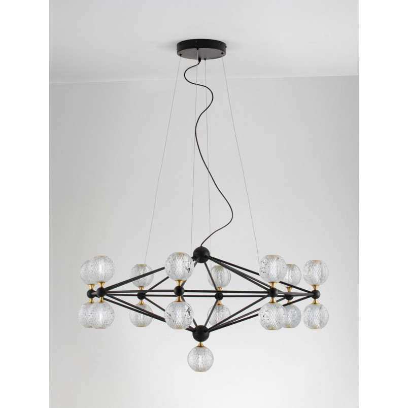 Lampa Wisząca Glamour Alice LED - Kule Szklane | Decolab24
