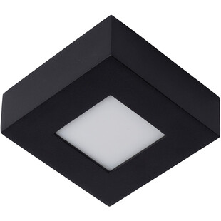 Plafon łazienkowy kwadratowy Brice LED 10,8cm czarny Lucide