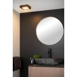 Plafon LED czarny do łazni | Lucide Brice - 16,8cm