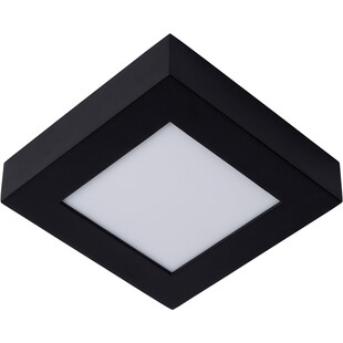 Plafon łazienkowy kwadratowy Brice LED 16,8cm czarny Lucide