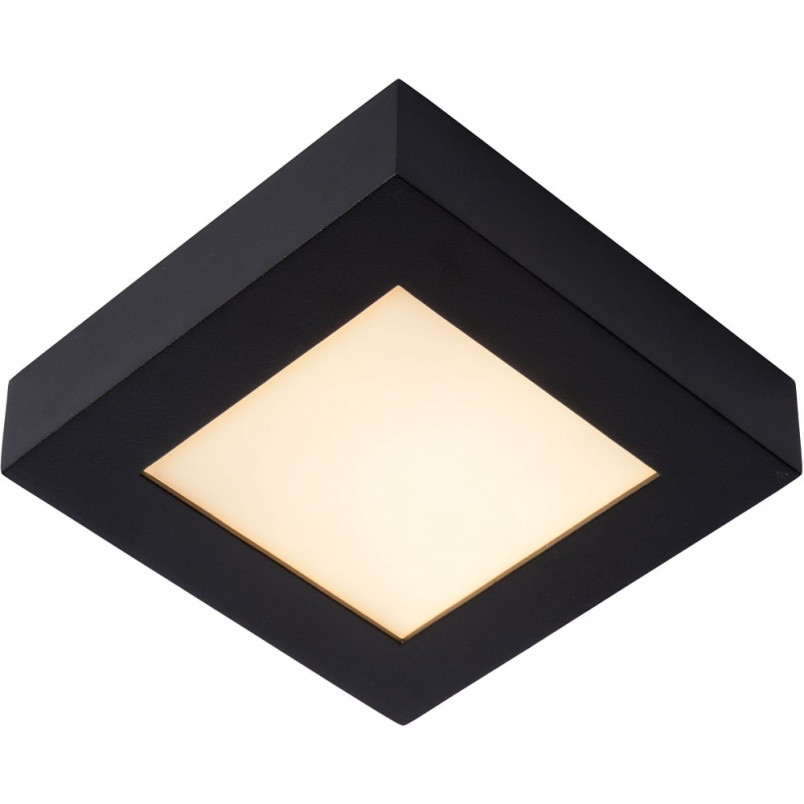 Plafon LED czarny do łazni | Lucide Brice - 16,8cm