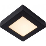 Plafon LED czarny do łazni | Lucide Brice - 16,8cm