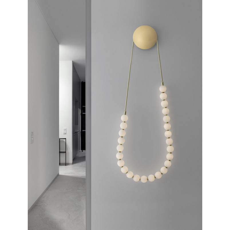 Kinkiet Wiszący Glamour Moti: Szklane Kule, LED, 50cm - Decolab24