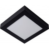 Plafon łazienkowy LED czarny kwadrat Lucide | Brice 22cm